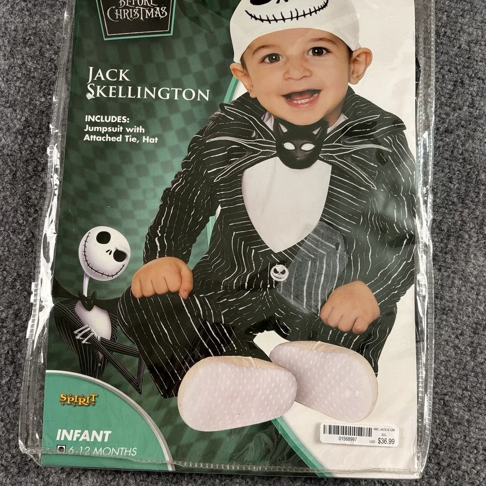 Jack Skellington‎ Nightmare Before Christmas Halloween Costume Infant 6-12M